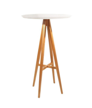 Mesa Bistrô Viena Estrutura em Madeira Maciça