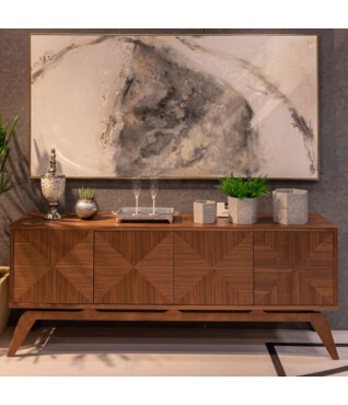 buffet em madeira maciça