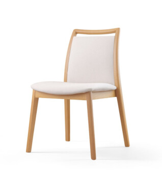 Cadeira Amelia 102 Com Encosto em Tecido Para Sala de Jantar frente