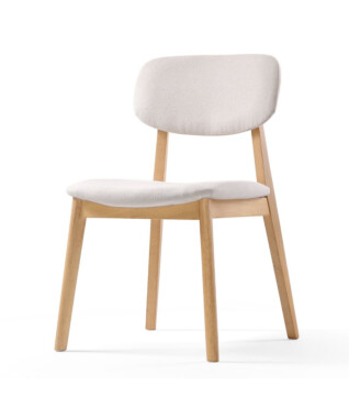 Cadeira Ane 101 Com Encosto Estofado Para Sala de Jantar PRONTA ENTREGA frente lateral