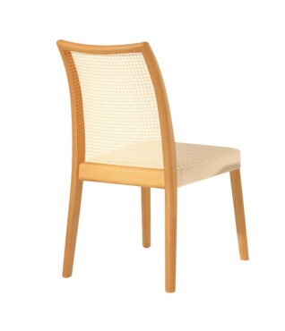 Cadeira Dália 107 Com Encosto em Palhinha de Rattan Natural