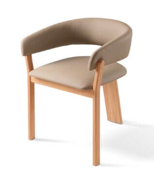 Cadeira de Jantar Isabela com Encosto Estofado Para Sala de Jantar