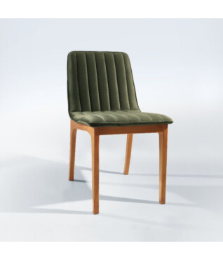 Cadeira com Encosto em Tecido - Decorare Móveis 