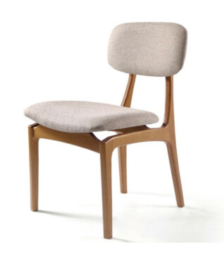 Cadeira Safira com Encosto Estofado Para Mesa de Jantar