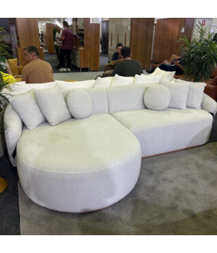 Sofá Blend Fixo com Chaise  2,50m - Bianchi Móveis