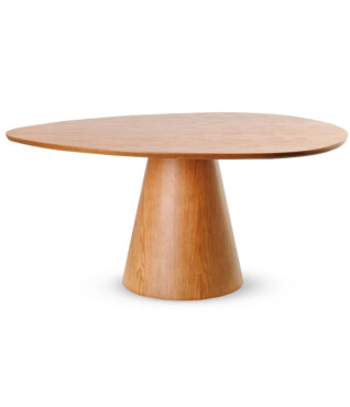 mesa cone com tampo orgânico