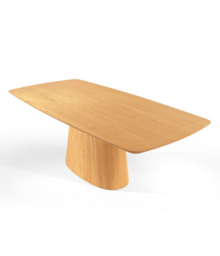 Mesa de Jantar Lysa 2,20m x 1,10m Com Vidro Off White