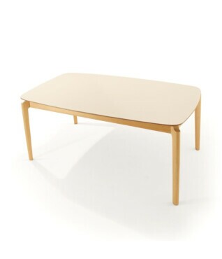 mesa iris com 1,80x1,00 com vidro