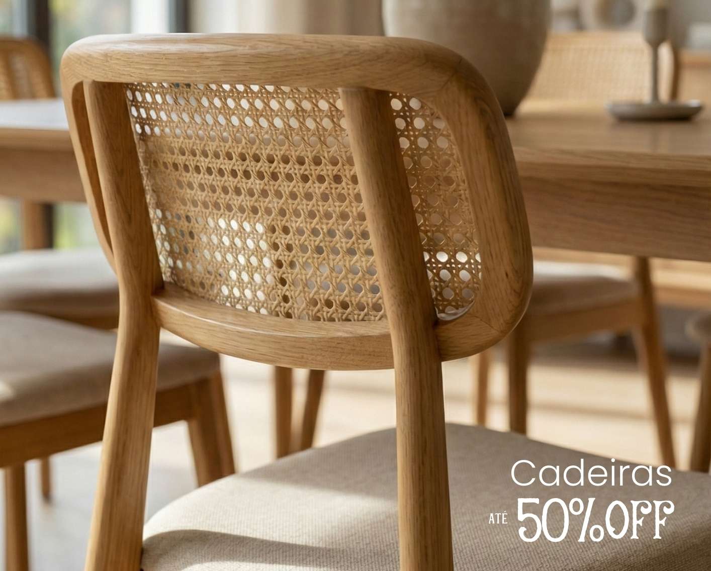 Cadeiras até 50% OFF