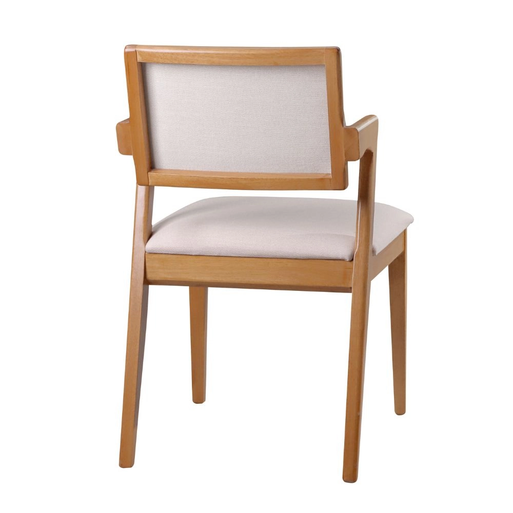 Cadeira Liz com Encosto em Tecido Para Mesa de Jantar