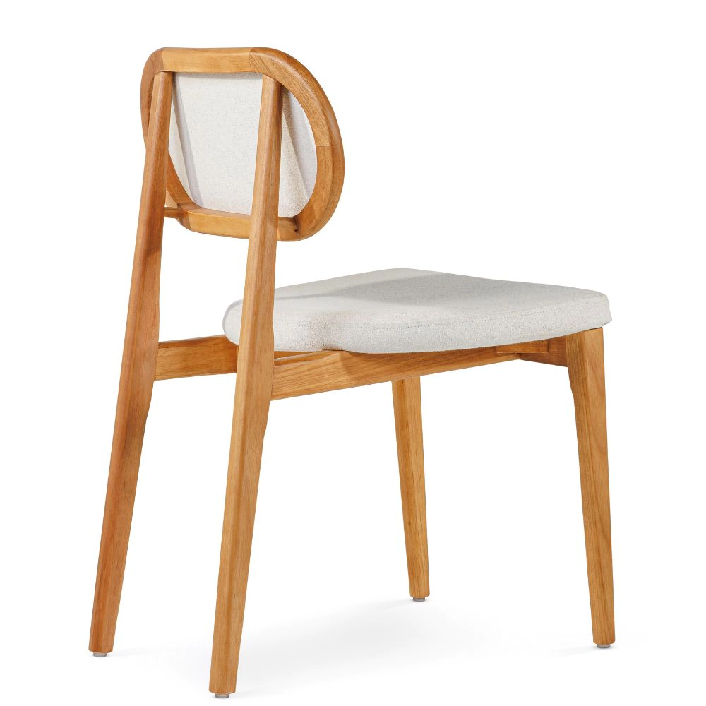 Cadeira Melissa com Encosto Estofado Para Mesa de Jantar