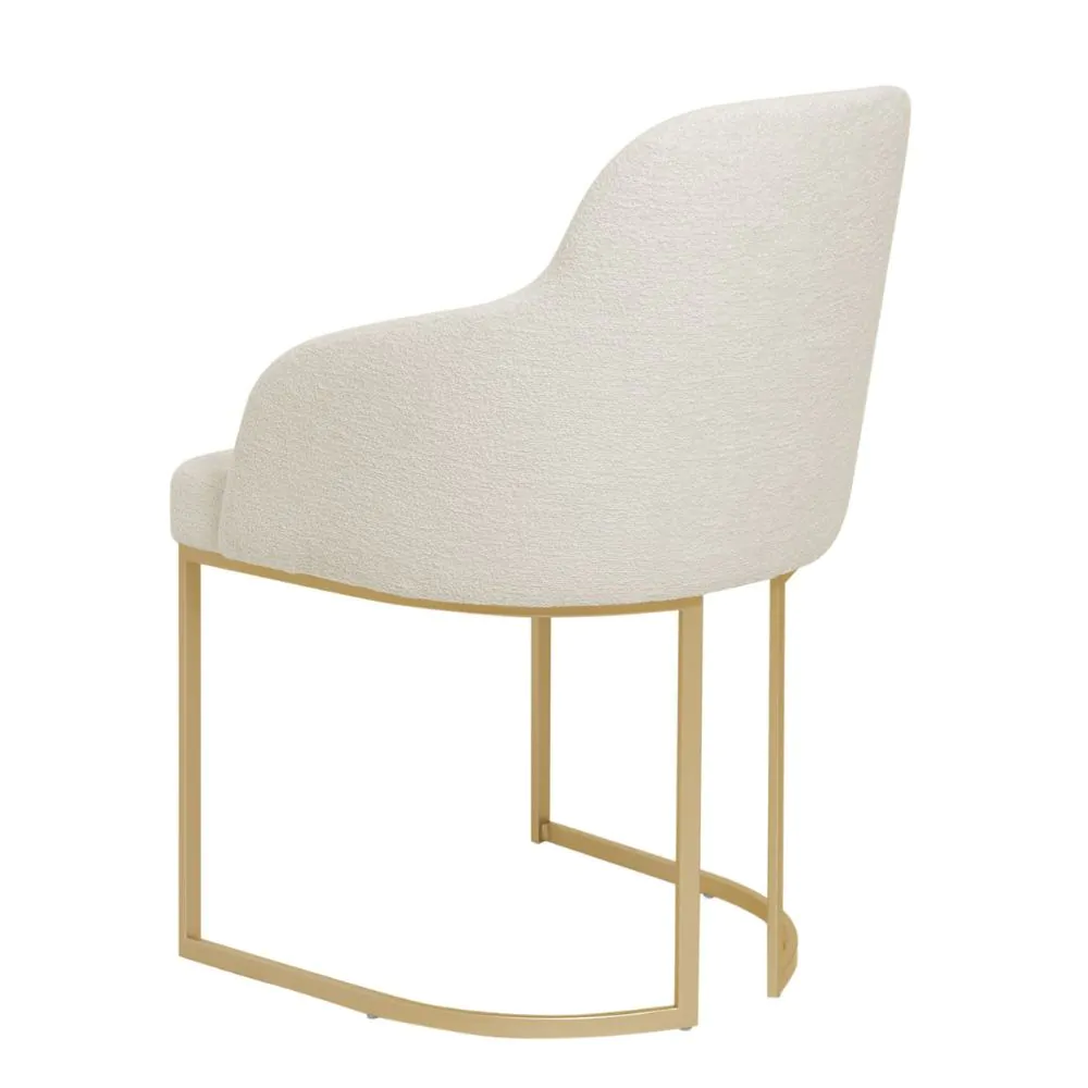 Cadeira Mona Dourado Boucle