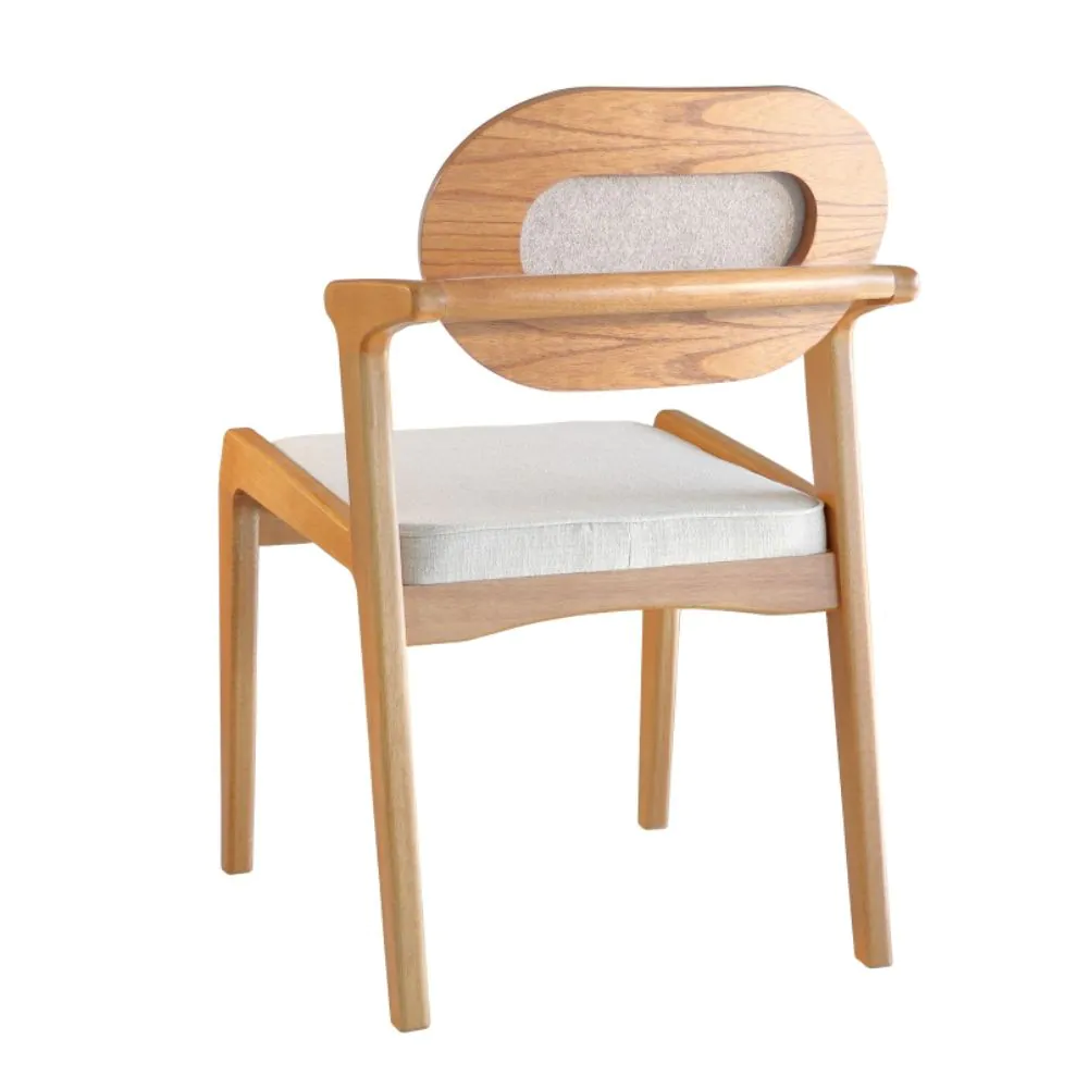 Cadeira Mona Com Braço Para Sala de Jantar