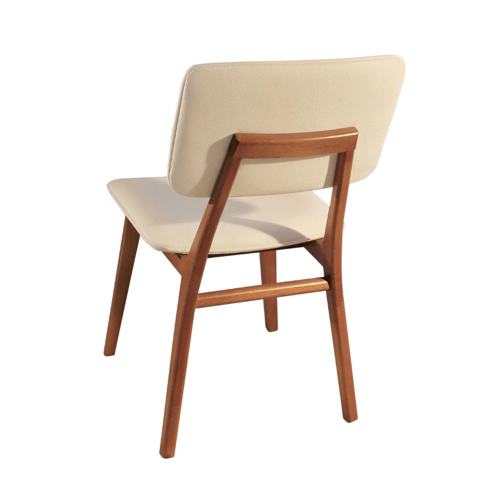 Cadeira Servia com Encosto Estofado Para Mesa de Jantar