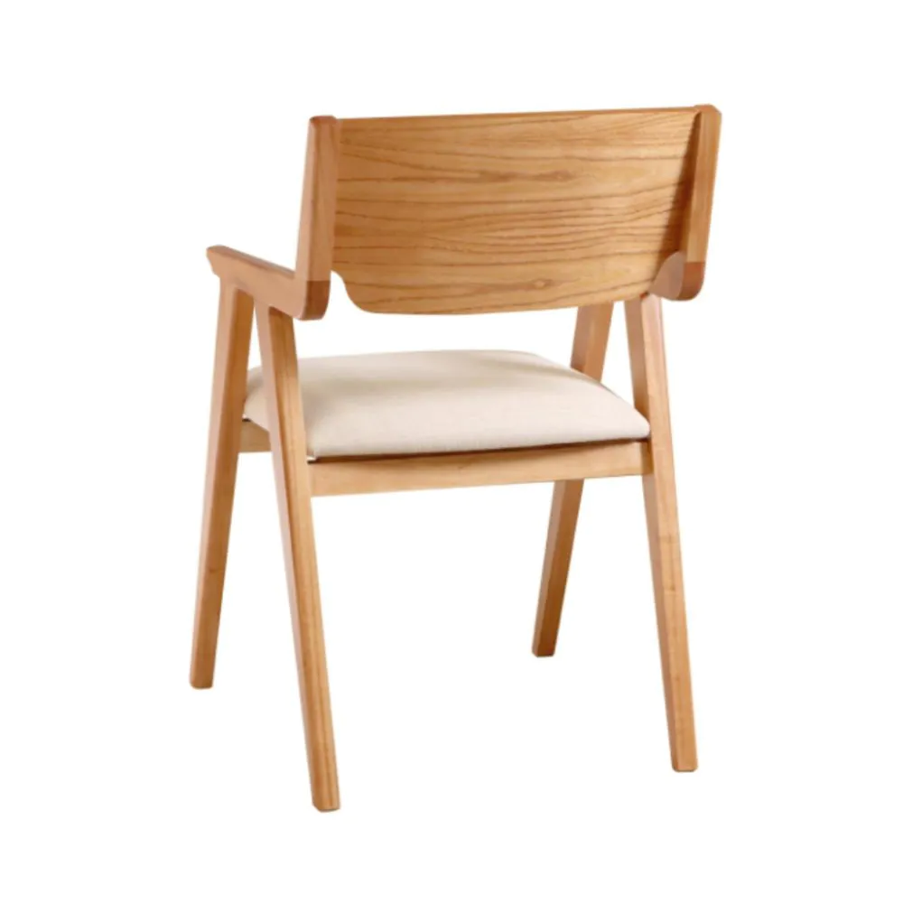 Cadeira Teca Com Braço Para Sala de Jantar