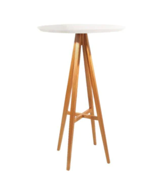 Mesa Bistrô Viena Estrutura em Madeira Maciça