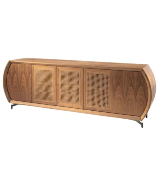 buffet com estrutura em madeira maciça