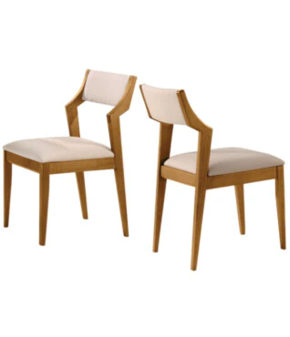 Cadeira Ambar Com Braço Kit com 2 unidades Para Sala de Jantar
