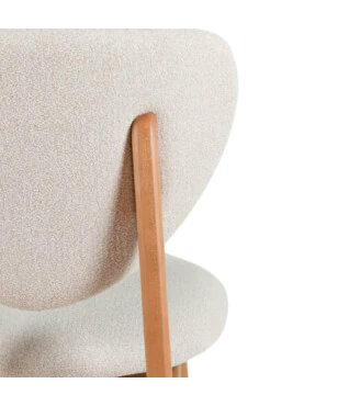 Cadeira Ariel com Encosto em Tecido Para Mesa de Jantar