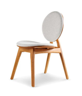 Cadeira Zar com Encosto Estofado Para Mesa de Jantar