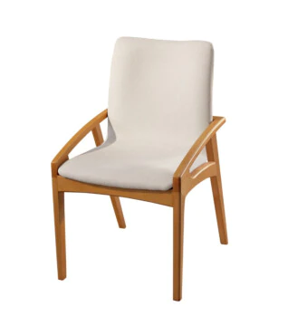 Cadeira Elisa com Encosto Estofado Para Mesa de Jantar