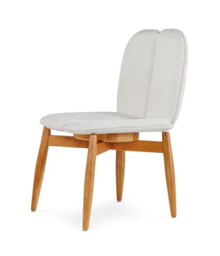 Cadeira Eloah com Encosto Estofado Para Mesa de Jantar