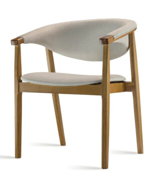 Cadeira Ester com Braço Para Sala de Jantar