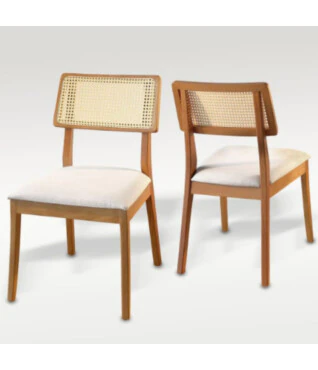 Cadeira Firenze Kit com 2 unidades Para Mesa de Jantar