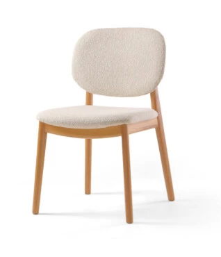 Cadeira Iris 01 Com Encosto Estofado Para Sala de Jantar