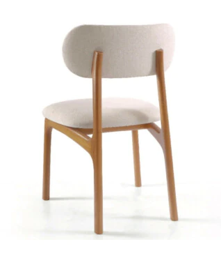 Cadeira de Jantar Ivete com Encosto Estofado Para Mesa de Jantar