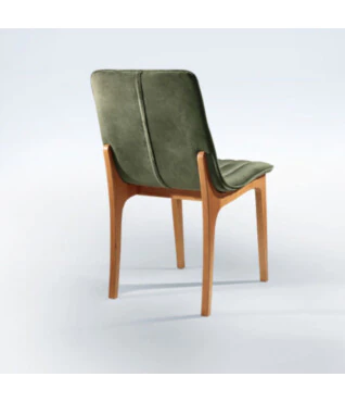 Cadeira com Encosto em Tecido - Decorare Móveis 