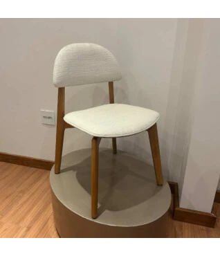 Cadeira Lampião Estofada Para Mesa de Jantar