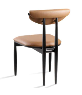 Cadeira de Jantar Lilian com Encosto Estofado Para Mesa de Jantar