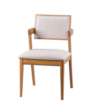 Cadeira Liz com Encosto em Tecido Para Mesa de Jantar