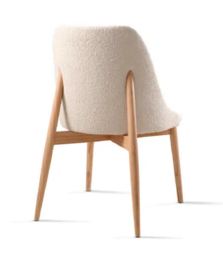 Cadeira de Jantar Luiza com Encosto Estofado Para Mesa de Jantar