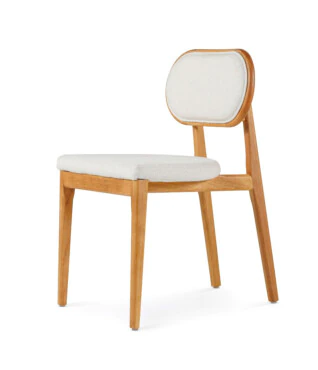 Cadeira Melissa com Encosto Estofado Para Mesa de Jantar