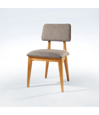 Cadeira Mila com Encosto Estofado Para Mesa de Jantar