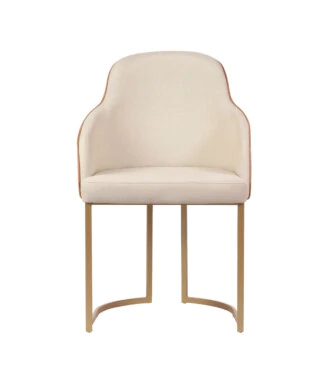 Cadeira Mona Dourado e Linked 02 Caramelo