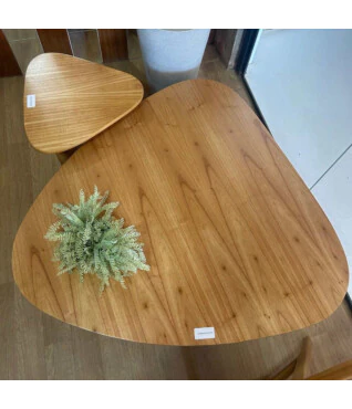 Conjunto Mesa de Centro Orgânica Iris detalhes