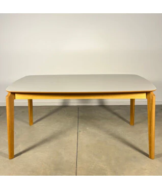 Mesa de Jantar Iris 1,60m x 0,90m Com Vidro Off White PRONTA ENTREGA