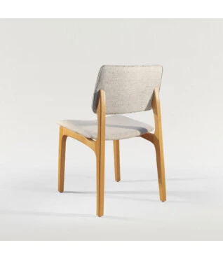 cadeira lis encosto estofado frente e costas