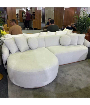 Sofá Blend Fixo com Chaise  2,70m - Bianchi Móveis