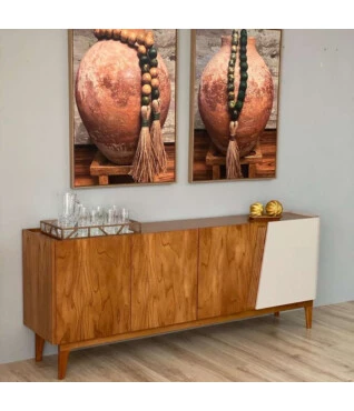buffet em madeira maciça