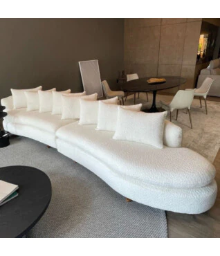 Sofá Arizona Fixo com Ilha 3,65m - Bianchi Móveis