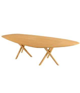 Mesa de Jantar Angel 2,60m x 1,10m Tampo Orgânico Laminado