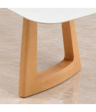 Mesa de Jantar Bossa com Tampo Retangular Laqueado e Vidro Off White
