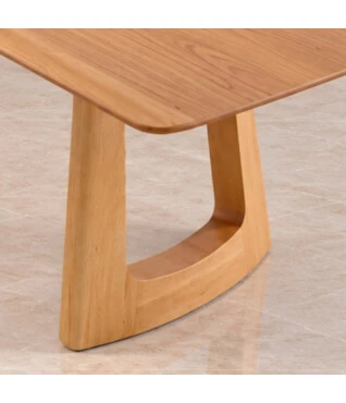 Mesa de jantar retangular de madeira para 6 a 10 lugares