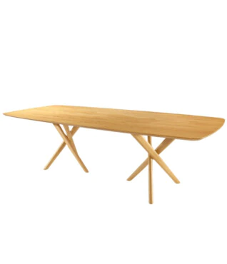 Mesa de Jantar Lisboa 2,70m x 1,10m Tampo Laminado