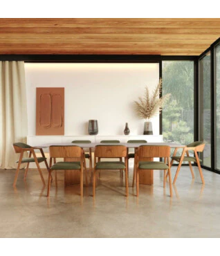 Mesa de Jantar Marina Retangular Off White