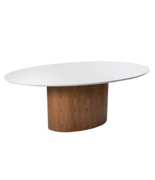 Mesa de Jantar Oval Angel 2,20m x 1,10m